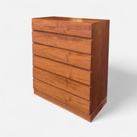Arne Wahl Iversen for Vinde Mobelfabrik Danish Modern MCM Teak Ten Drawer Highboy Dresser
