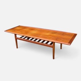 Grete Jalk Danish Modern MCM Teak Surfboard Table