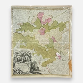 Antique Map "Circuli Franconiae" (Circle of Franconia) by Johann Baptist Homann