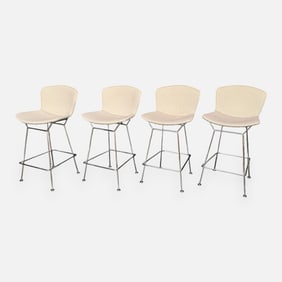 Set of Four Harry Bertoia for Knoll Outdoor Barstool