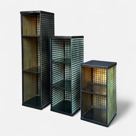 Three Art Deco Style Skyscraper Shelves
