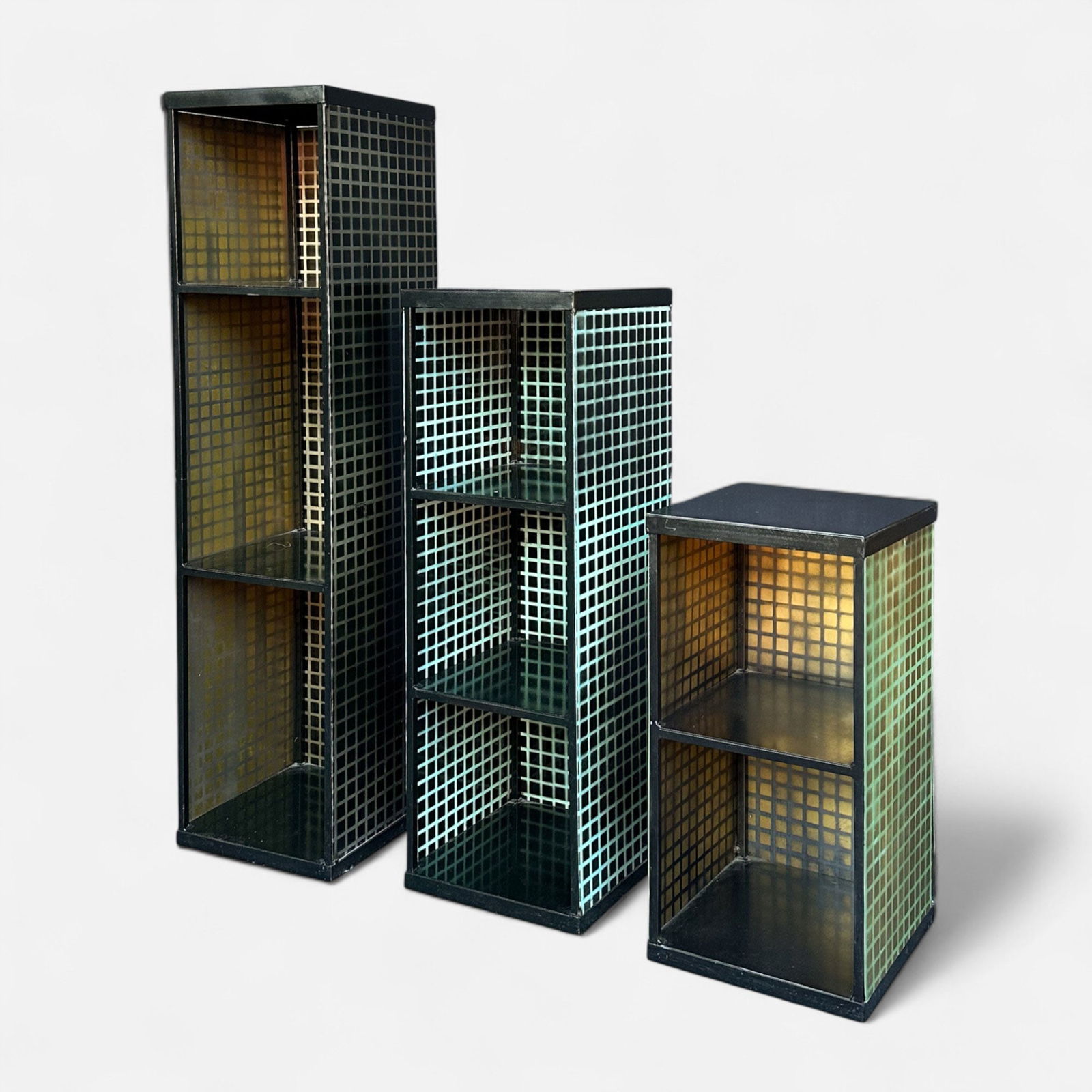 Three Art Deco Style Skyscraper Shelves (1 of 4)