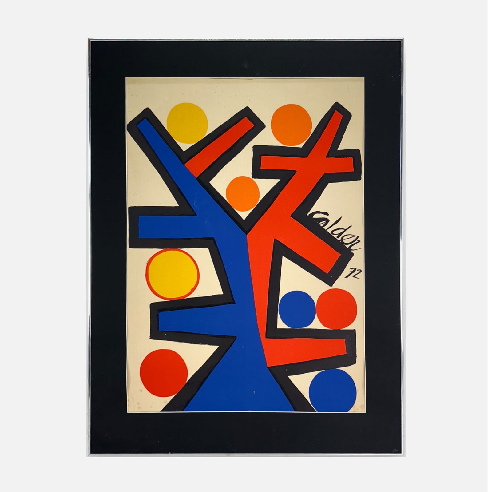 Alexander Calder "Asymmetry" 1972 Lithograph Framed Print (1 of 6)