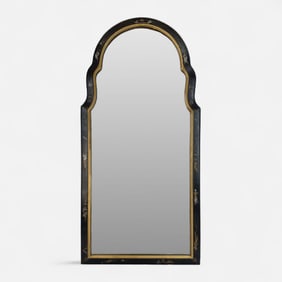 Friedman Brothers Chinoiserie Paint Decorated Wall Mirror FB Decorative Arts