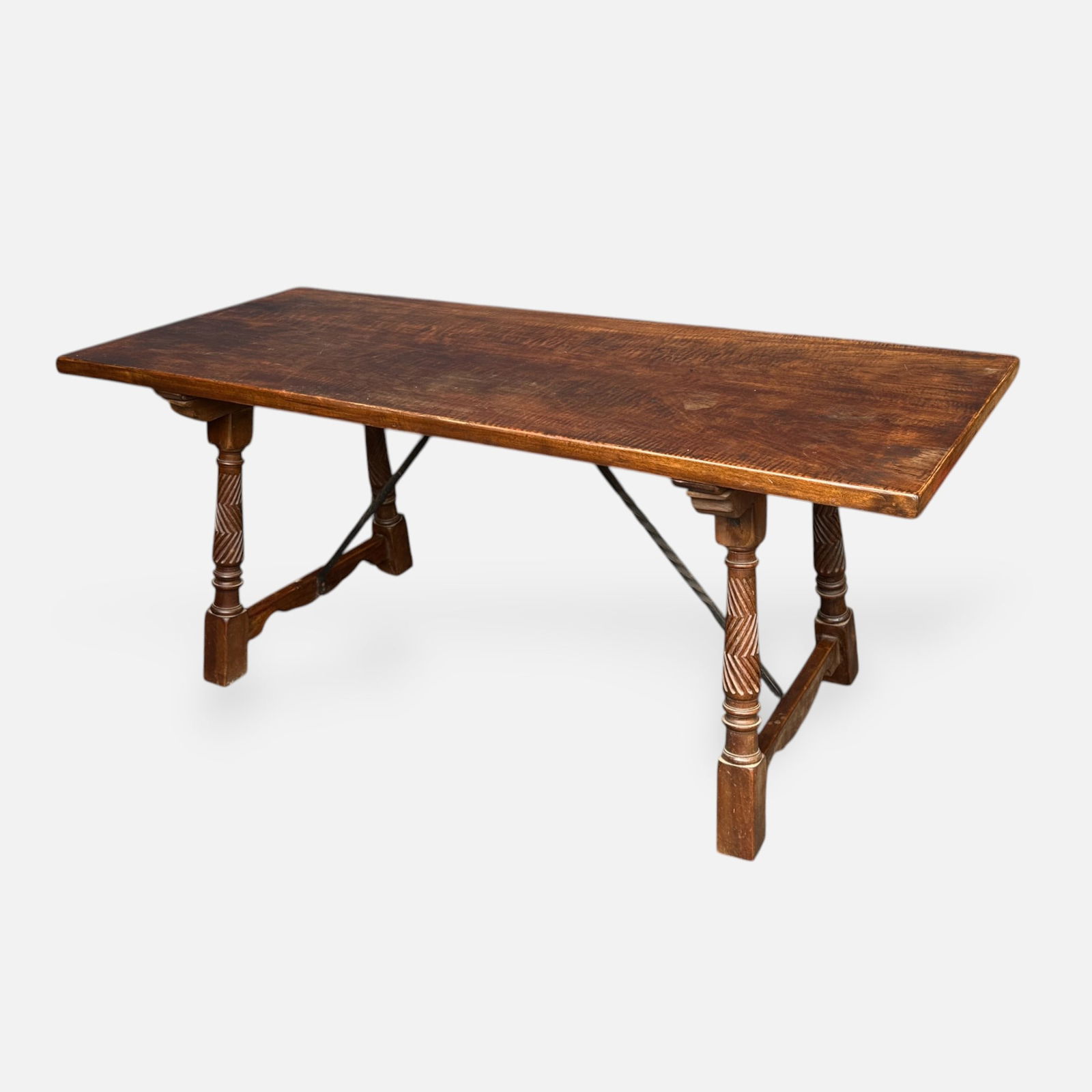 Antique Rustic Spanish Baroque Style Table (1 of 7)