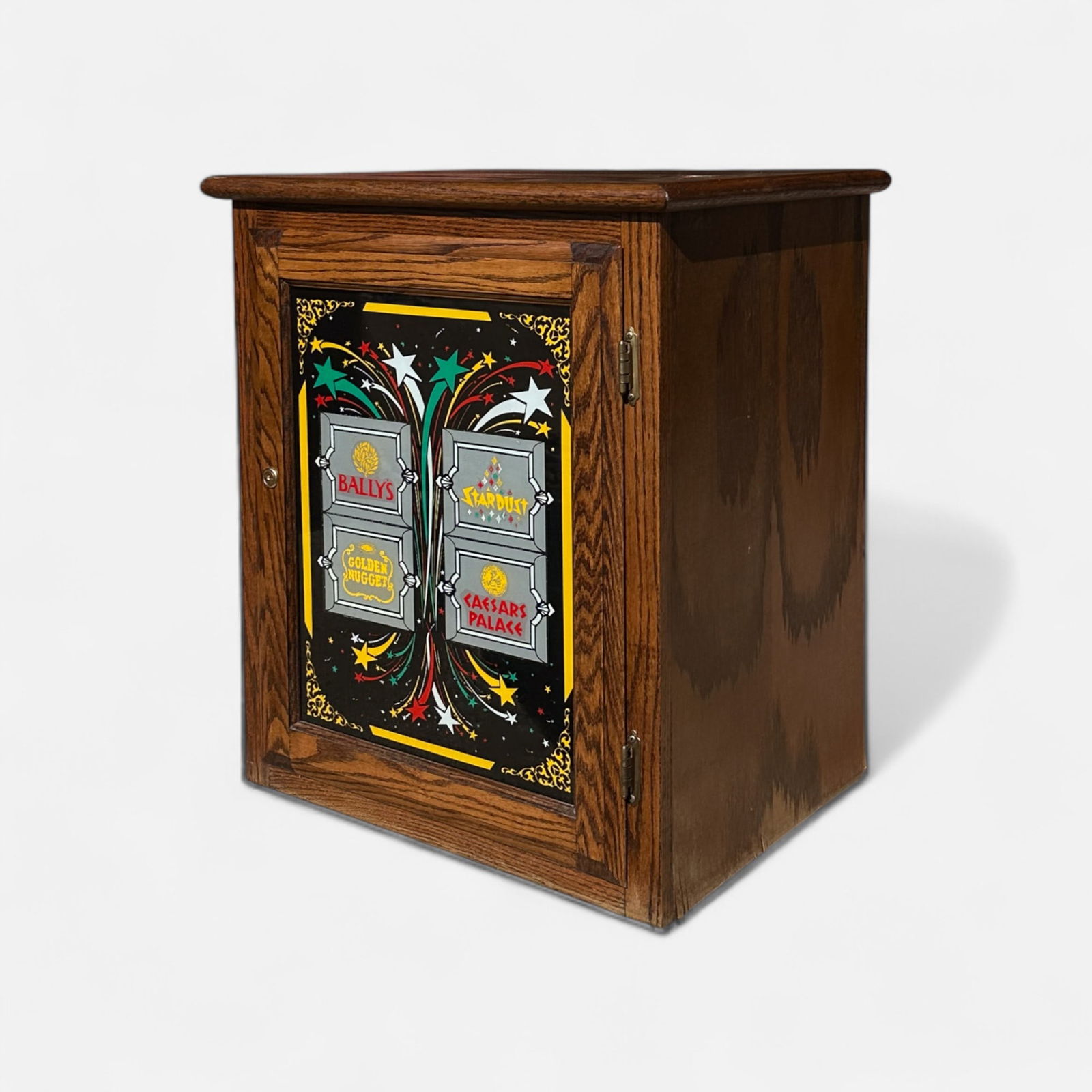 Light Up Oak Slot Machine Stand Base Bally's Stardust Golden Nugget Ceasars Palace (1 of 6)