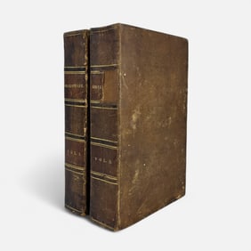 The Dramatic Works and Poems of William Shakespeare 1834 Antique 19thC Hardcover 2 Volume Set