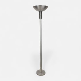 Russel Wright Spun Alumininum Modernist Torchiere Machine Age Floor Lamp