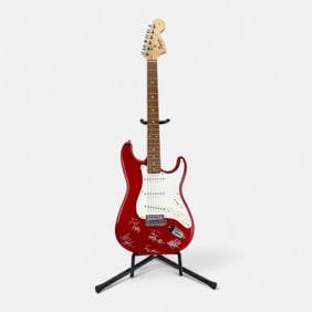 Aerosmith Autographed Fender Squier Affinity Series Stratocaster Electric Guitar