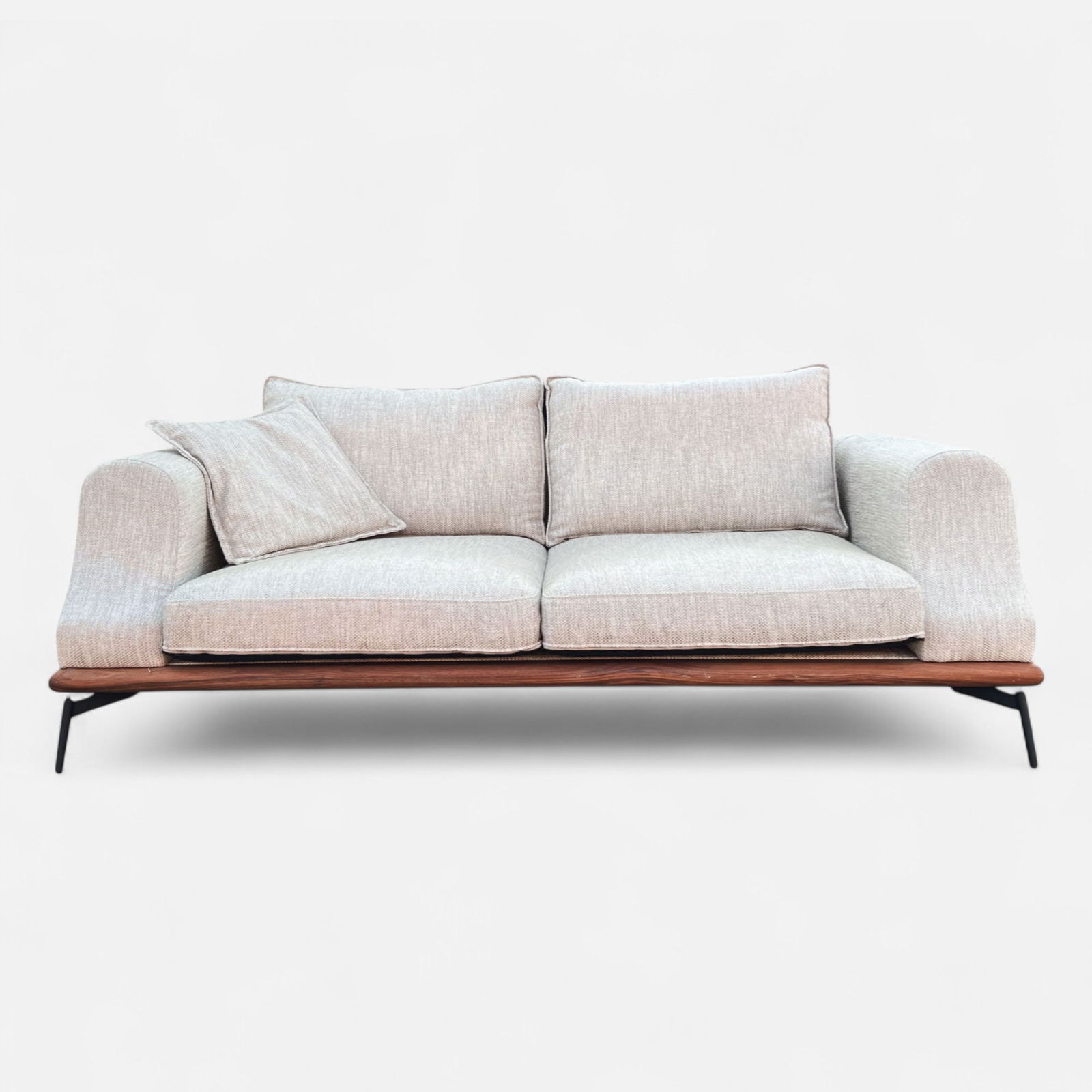 PM Club Contemporary Modernist Designer Two-Seat Sofa (1 of 5)