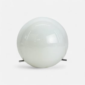 Paul Mayen for Habitat Glass and Chrome Metal Globe Table Light
