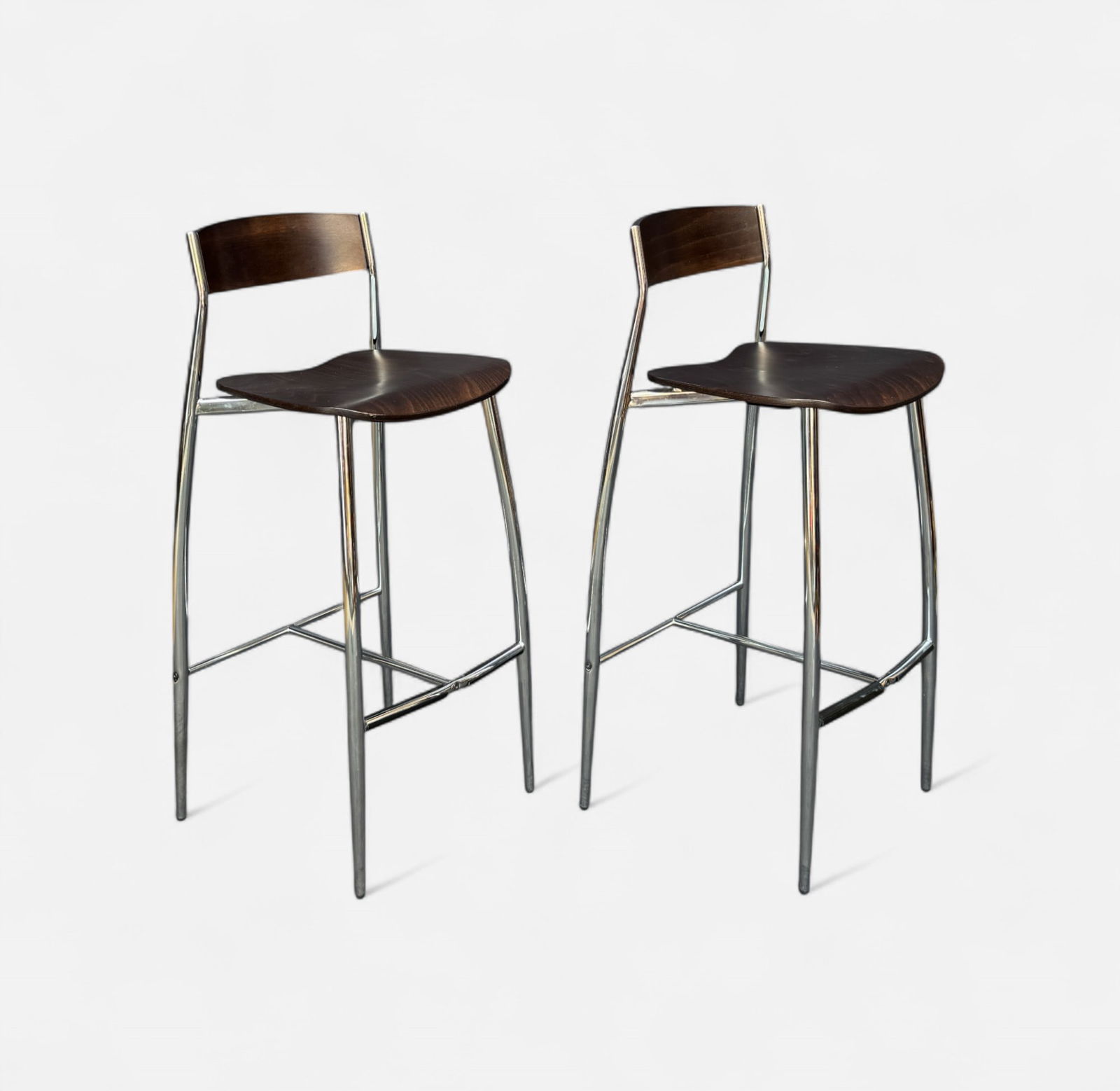 Pair Altek Italian "Baba" Modernist Contemporary Counter Stools (1 of 5)