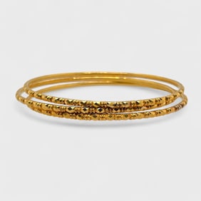 Fine 22K Yellow Gold Bangle Bracelets