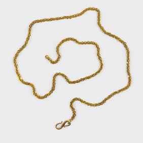 Fine Solid 22K Yellow Gold Chain Necklace
