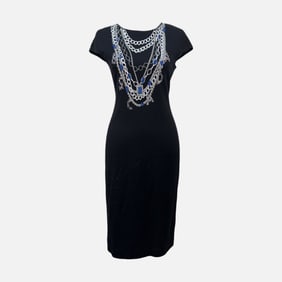 Escada Sport "Dolomita" Chain Print Slim Fit Dress