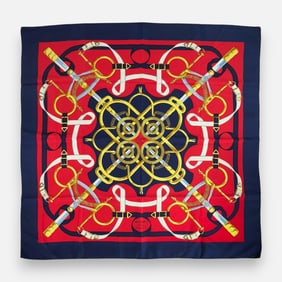 Vintage Hermes "Eperon d'Or" 90cm Silk Scarf