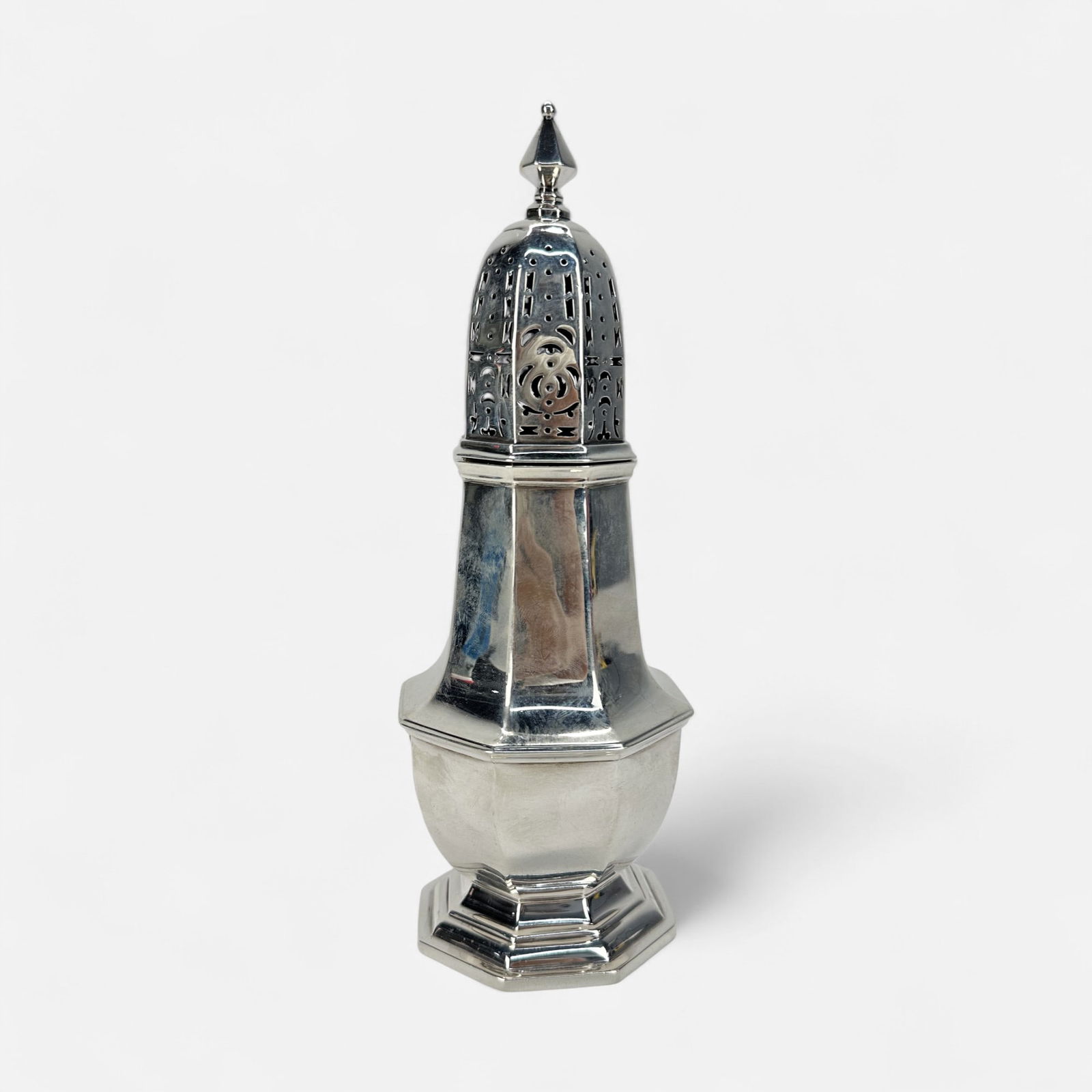 Thomas Bradbury Antique English Sterling Silver Sugar Caster (1 of 10)