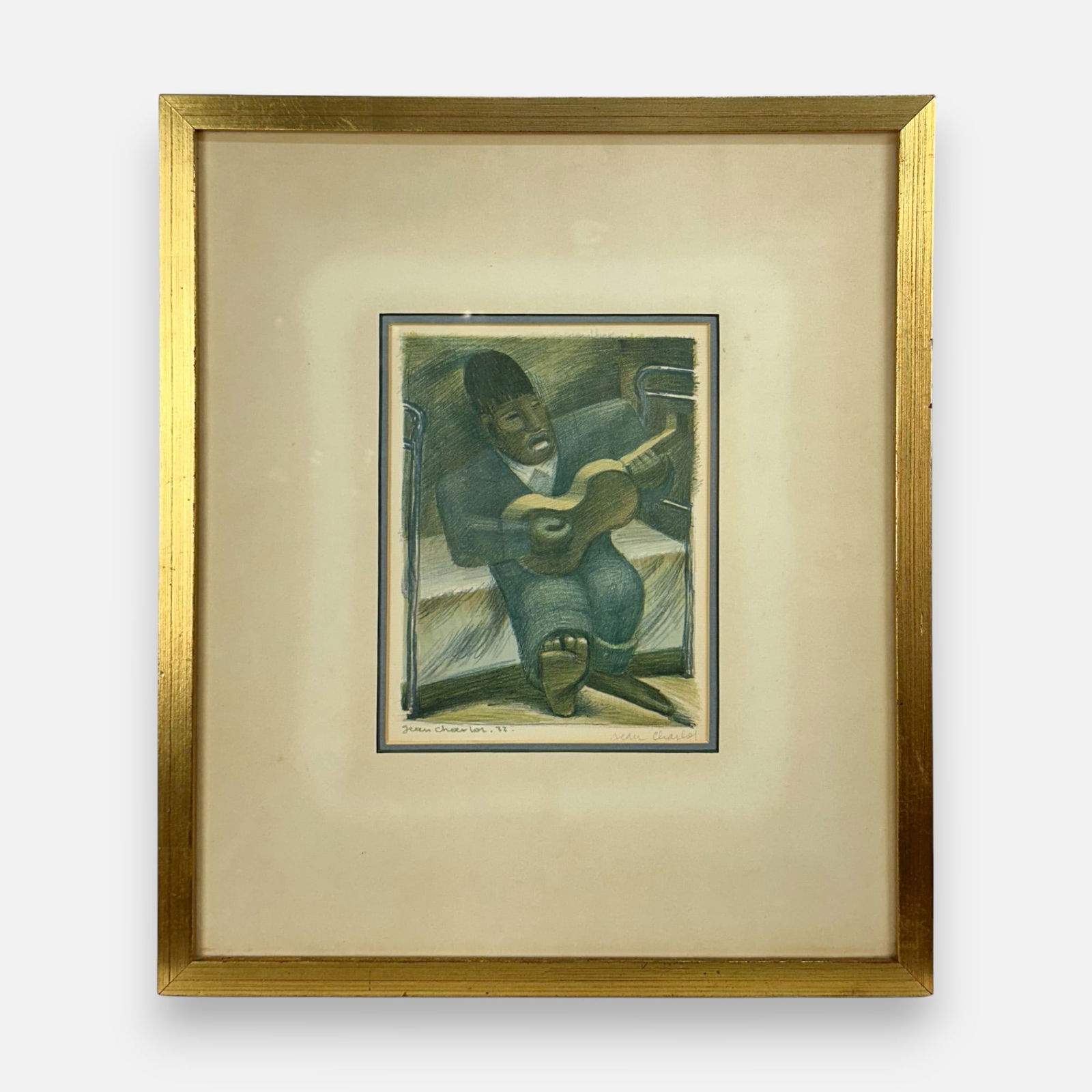 Jean Charlot "The Iron Bed" Pencil Signed Framed Print (1 of 7)