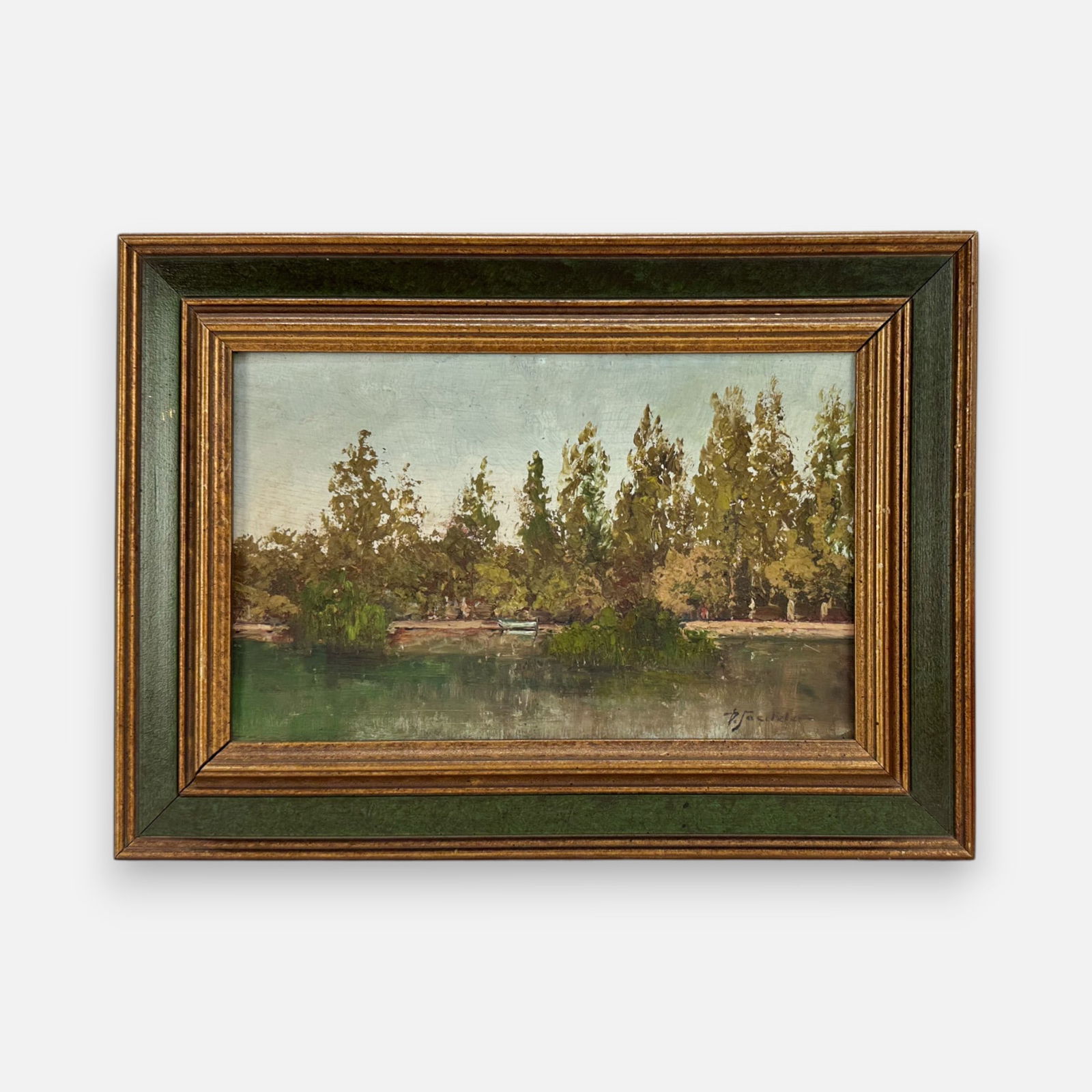 Artist Signed Impasto Acrylic on Board Impressionist Framed Painting (1 of 6)