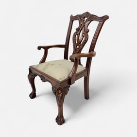 Carved Mahogany Chippendale Miniature Chair