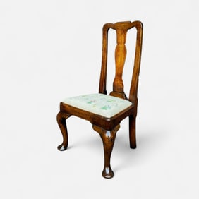 Antique Queen Anne Style Miniature Chair