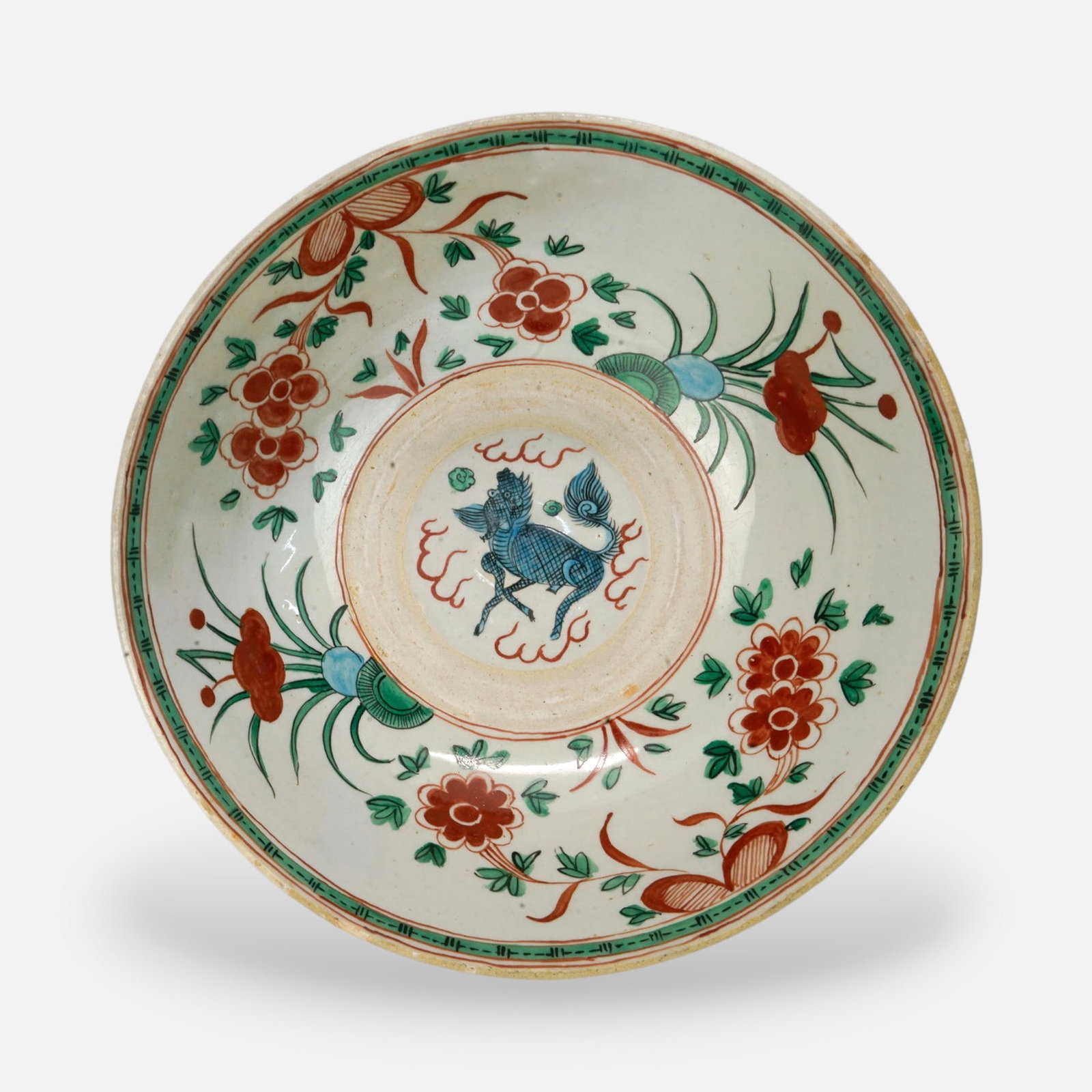 Antique Chinese Ming Polychrome Swatow Porcelain/Pottery Bowl: Good overall, with age-appropriate wear, see loss to edges of bowl. No chips, cracks, or repairs. For shipping, we highly recommend Donald Camden at UPS Store 4608. Alternatively, reach out to one of 