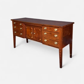 Antique 18thC American Federal Mahogany Sideboard