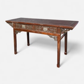 Antique Chinese Carved Hardwood Altar Table