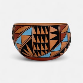 Edna Chino Native American Acoma Pueblo Pottery Bowl