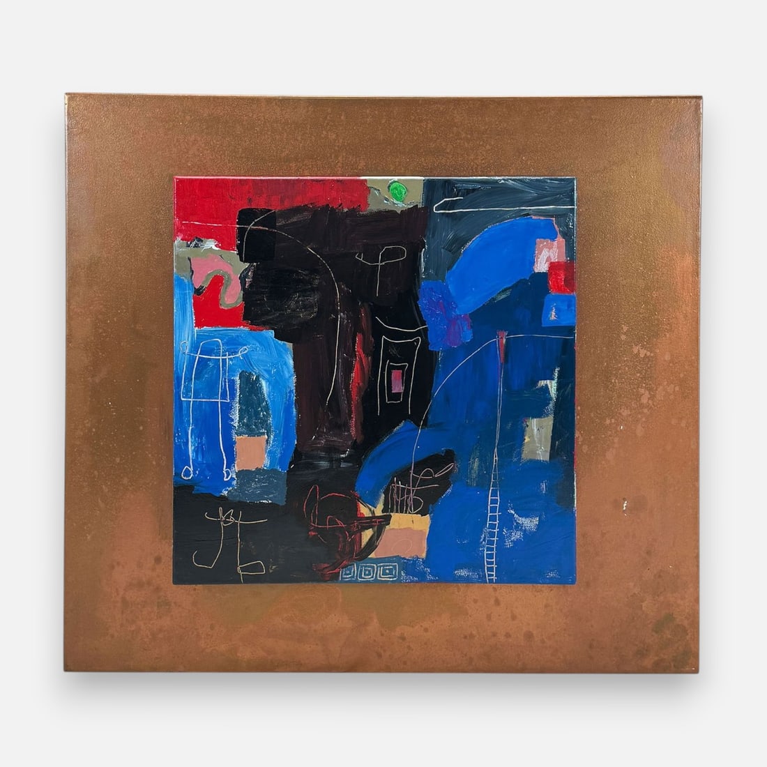 Bill Gian Contemporary Large Acrylic on Artist Board Colorful Abstract Painting (1 of 4)