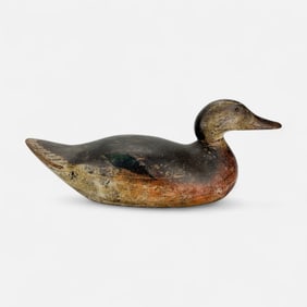 Mason Factory Challenge Grade Hen Mallard Carved and Painted Wood Duck Decoy
