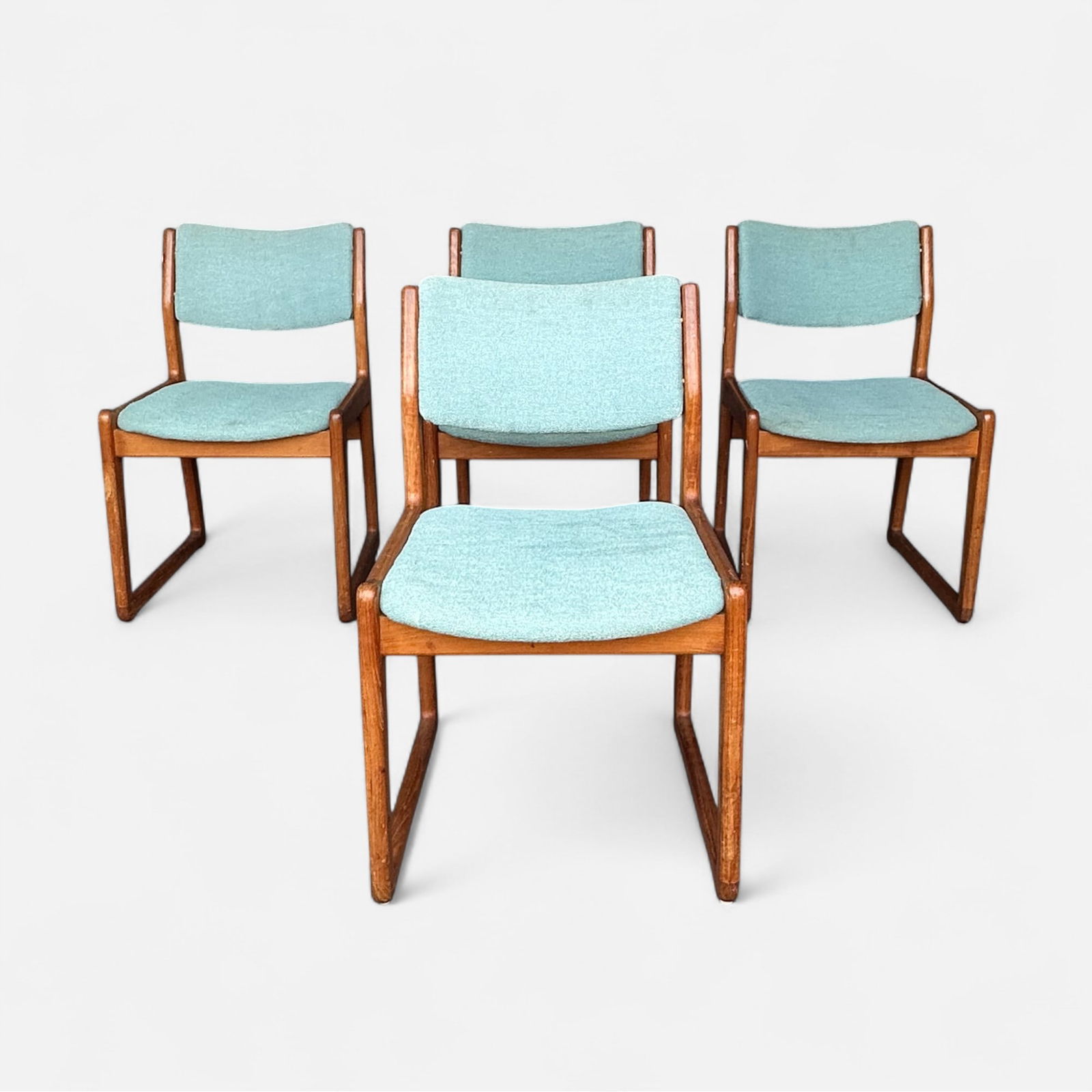 Benny Linden Set of Four MCM Danish Modern Teak Dining Chairs (1 of 7)
