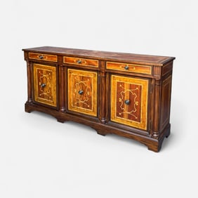 Theodore Alexander "Brunello Pendio" Inlaid Marquetry Sideboard