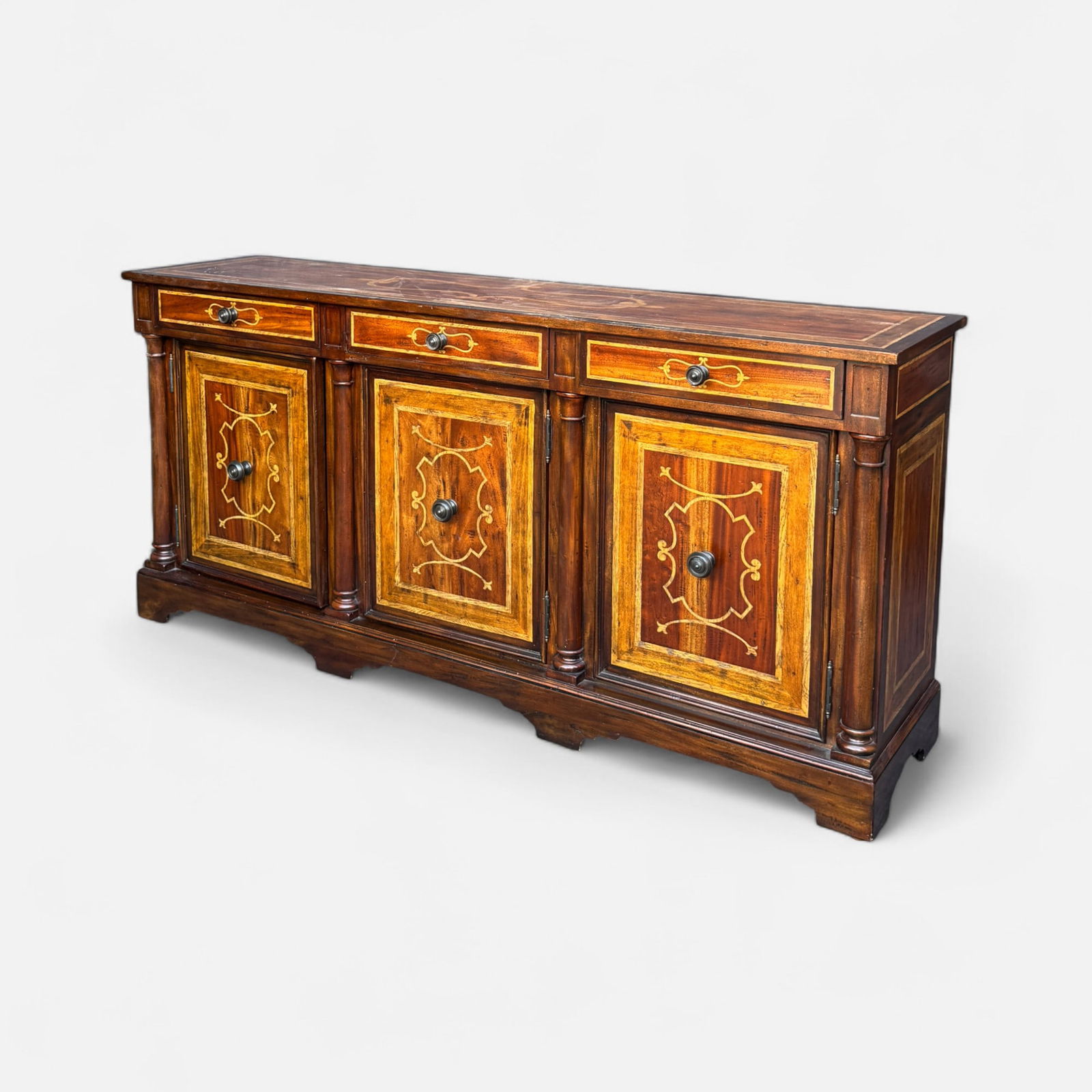 Theodore Alexander "Brunello Pendio" Inlaid Marquetry Sideboard (1 of 10)