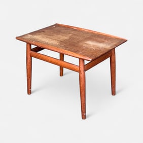 Grete Jalk Danish Modern MCM Teak Surfboard Side Table
