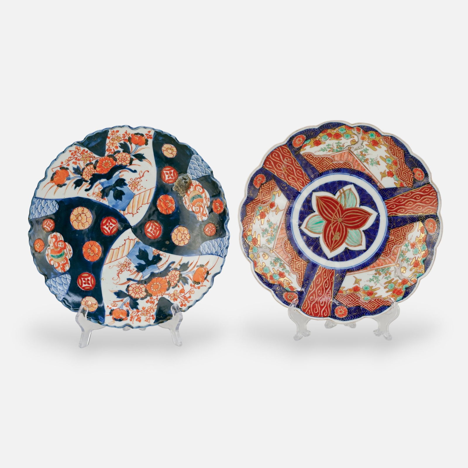 Two Antique Japanese Imari Plates (1 of 7)