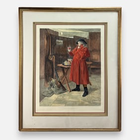 Delapoer Downing "Fortification" Color Etching Framed Print