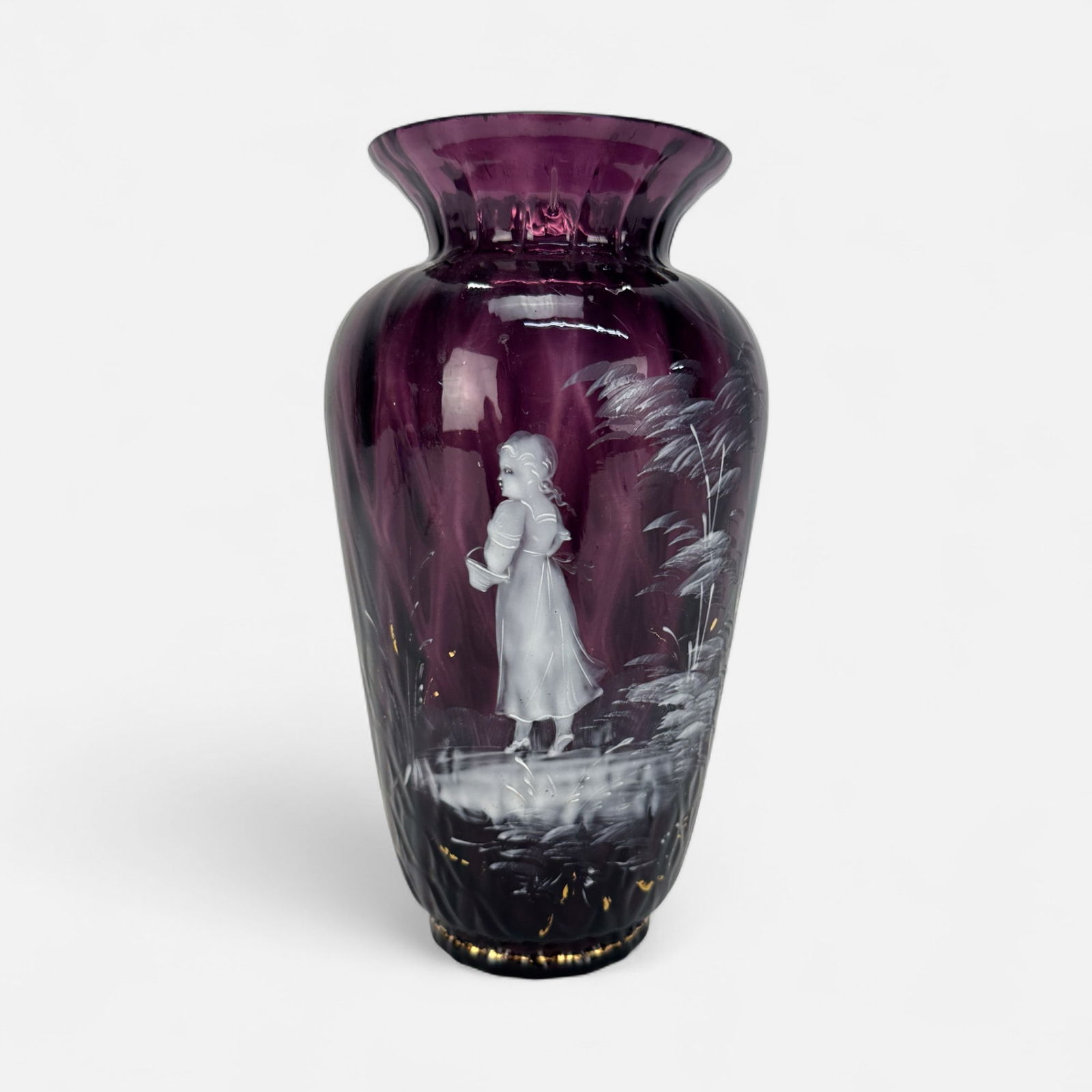 Antique Mary Gregory Hand Painted Vase (1 of 10)