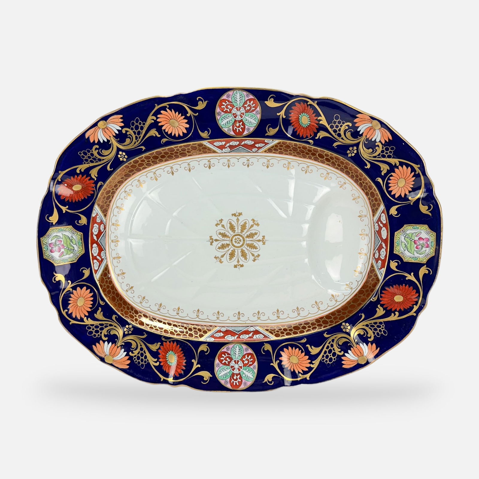 Antique Ashworth Ironstone English Meat Platter: Very good with minor surface imperfections. For shipping, we highly recommend Donald Camden at UPS Store 4608. Alternatively, reach out to one of our preferred shippers listed at the link below or ele