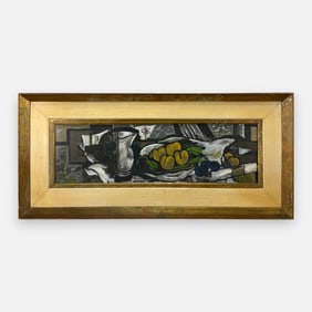 Georges Braque Still Life Hand-Colored Pochoir Framed Print
