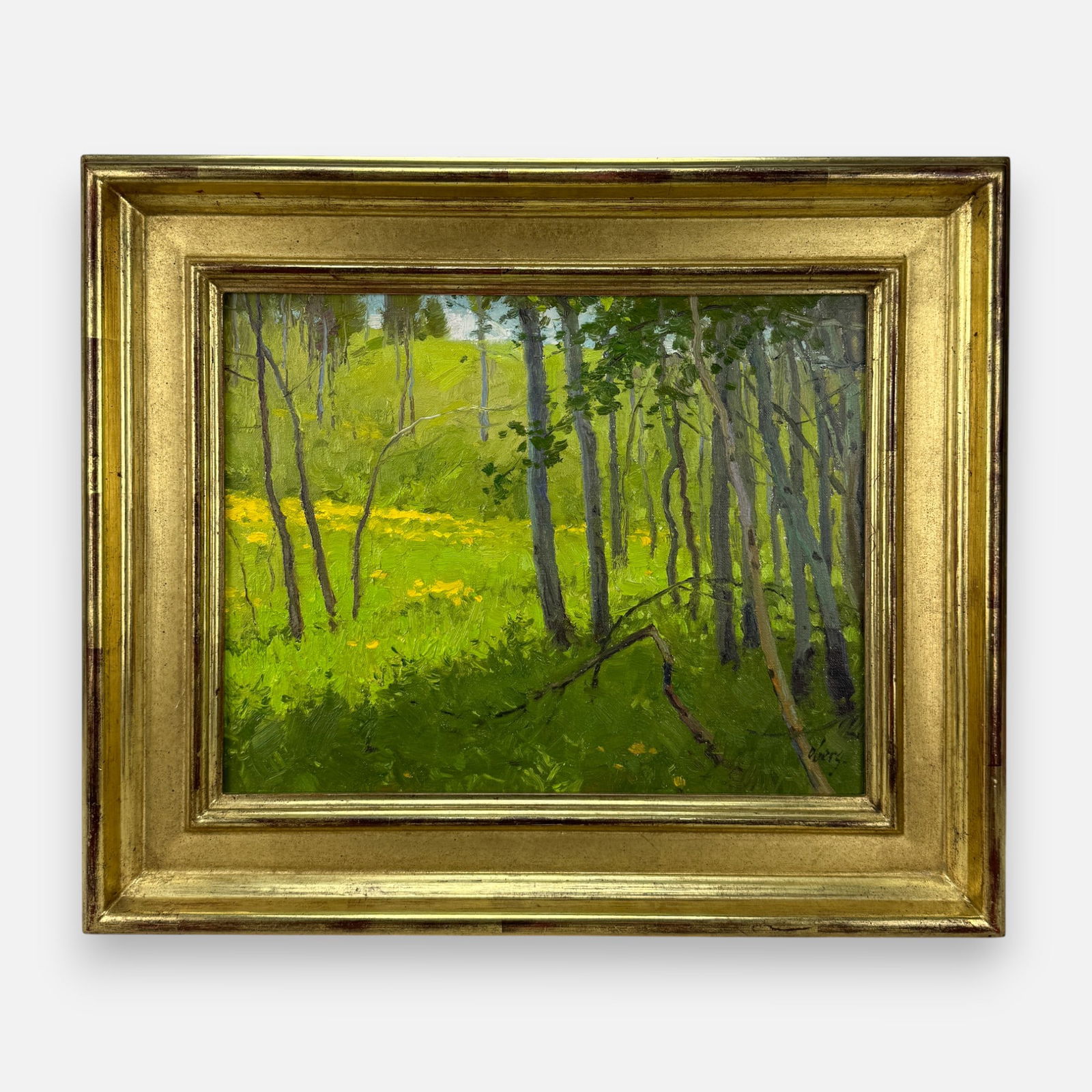 Ralph Oberg "Made in the Shade" Oil on Board Painting Framed (1 of 6)