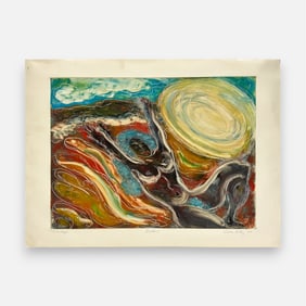 Carlos Ortiz "Bather" Monotype Print