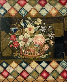 Needlework Textile Framed