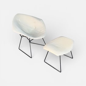 Harry Bertoia for Knoll "Diamond" MCM Lounge Chair & Ottoman