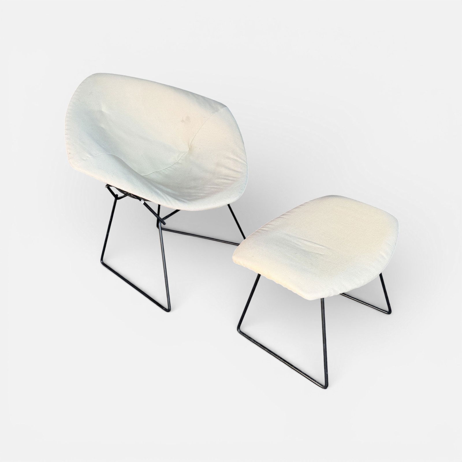 Harry Bertoia for Knoll "Diamond" MCM Mid Century Modern Lounge Chair & Ottoman (1 of 8)