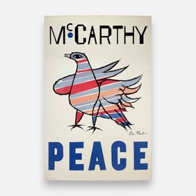 Ben Shahn "McCarthy - Peace" 1968 Original Political Poster