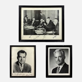 1960s Signed Political Photographs. Richard Nixon, Barry Goldwater w/Senators