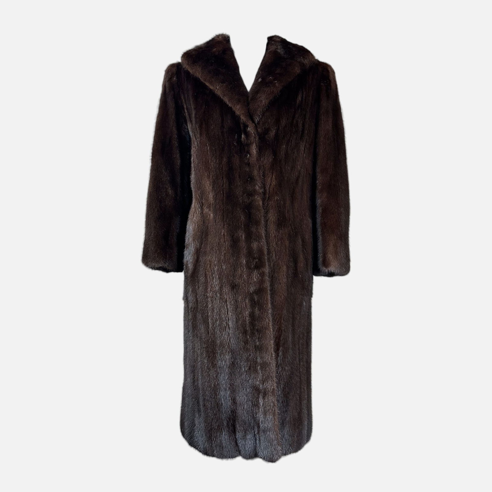 Vintage Held-Projansky Full-Length Brown Fur Coat (1 of 3)