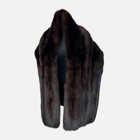 Vintage Milton Kastil Dark Brown Fur Stole