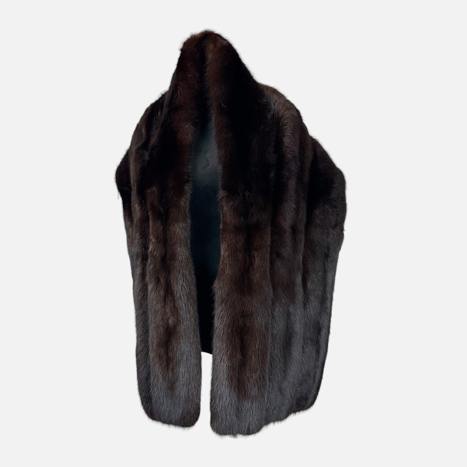 Vintage Milton Kastil Dark Brown Fur Stole (1 of 3)